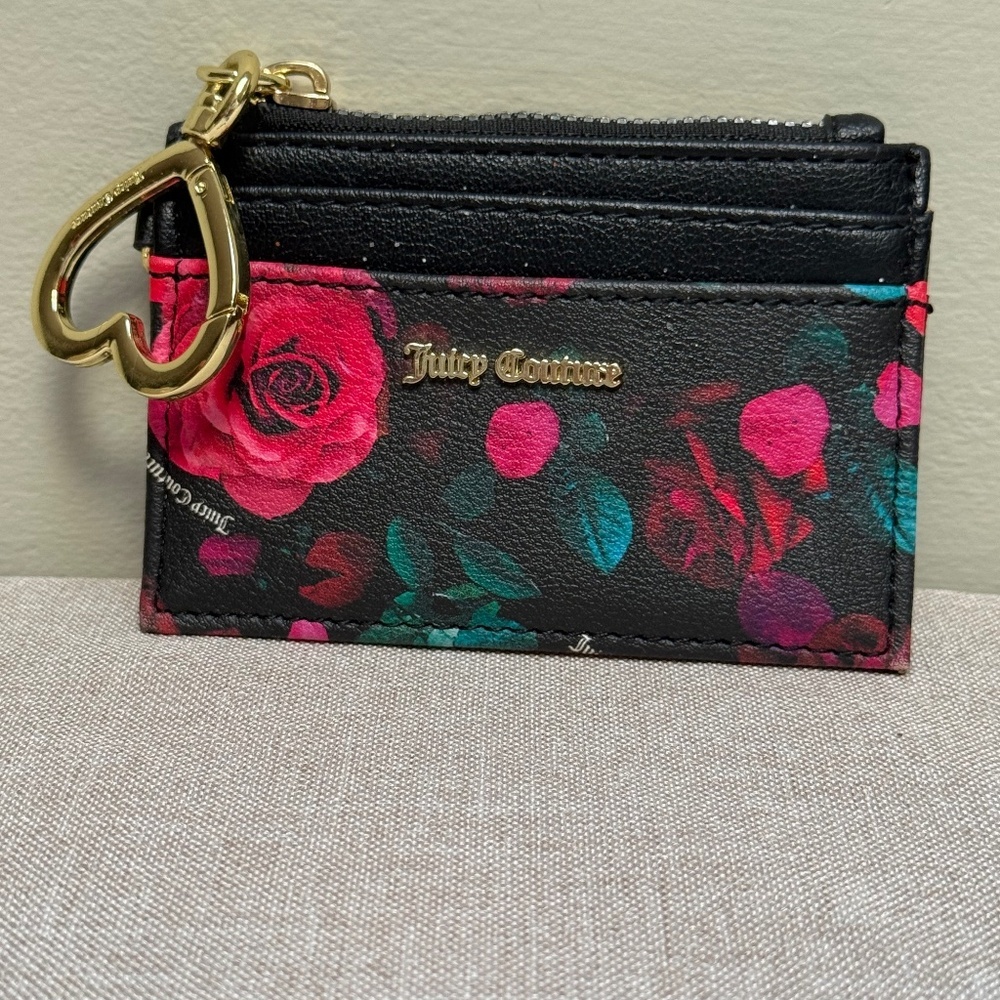 Juicy Couture Floral Coin Card Holder